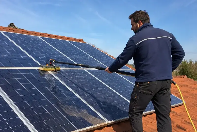 Nettoyage et entretien de panneaux solaires à Traenheim